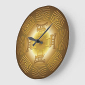 Etnische stammenafrikaanse patronen grote klok (Hoek)