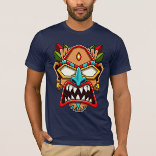 Etnische stammenmasker T-Shirt
