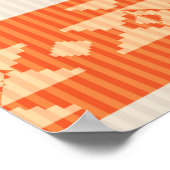 Etnische stammenornamenten met adelaar poster (Hoek)