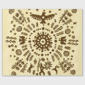 Etnische stammenozon symb cadeaupapier (Vlak)