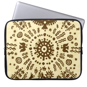 Etnische stammenozon symb laptop sleeve