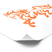 Etnische stammenpaarden - Kies achtergrondkleur Foto Afdruk (Hoek)