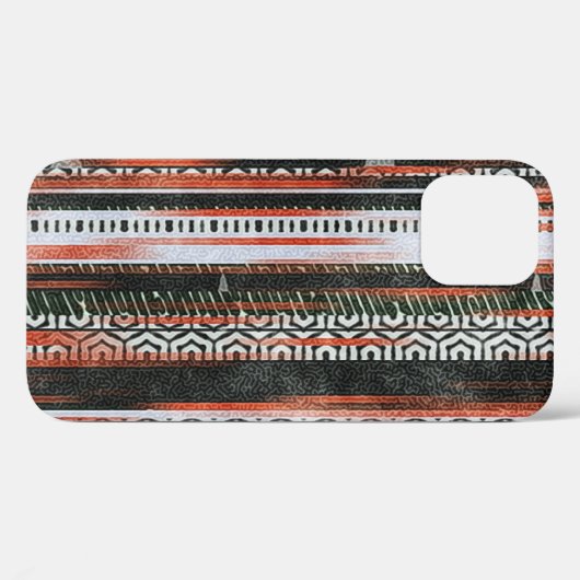 Etnische stamstrepen: tapijtontwerp. Case-Mate iPhone case (Achterkant (horizontaal))