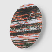 Etnische stamstrepen: tapijtontwerp. grote klok (Hoek)