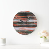 Etnische stamstrepen: tapijtontwerp. grote klok (Huis)