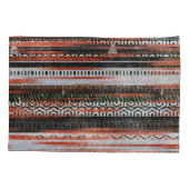 Etnische stamstrepen: tapijtontwerp. kussensloop (Achterkant)