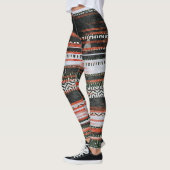 Etnische stamstrepen: tapijtontwerp. leggings (Links)