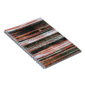 Etnische stamstrepen: tapijtontwerp. notitieboek (Rechterzijde)