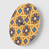 Etnische stijl Abstract mozaïekpatroon Grote Klok (Hoek)