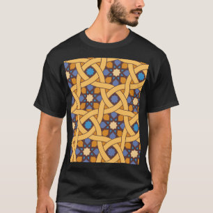 Etnische stijl Abstract mozaïekpatroon T-shirt