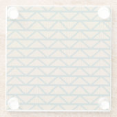 Etnische stijl breid patroon uit glazen onderzetter (Achterkant)