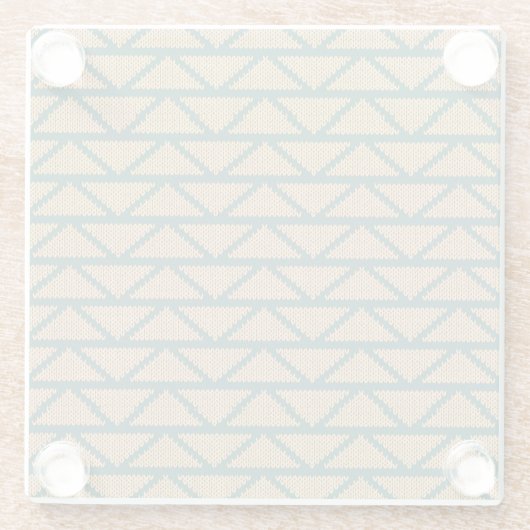 Etnische stijl breid patroon uit glazen onderzetter (Achterkant)