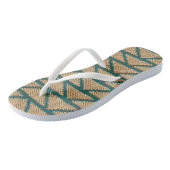 Etnische stijl breid patroon uit teenslippers (Schuin)