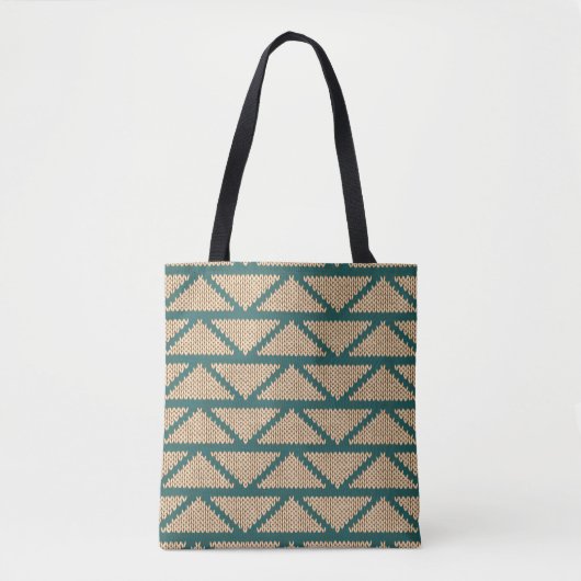 Etnische stijl breid patroon uit tote bag (Voorkant)