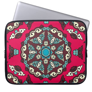 Etnische stijl, decoratieve naadloze textuur. laptop sleeve