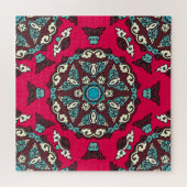 Etnische stijl,  decoratieve naadloze textuur. legpuzzel (Horizontaal)