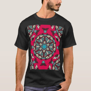 Etnische stijl, decoratieve naadloze textuur. t-shirt