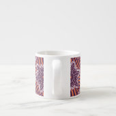 Etnische stijl, decoratieve textuur. espresso kop (Achterkant)