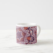 Etnische stijl, decoratieve textuur. espresso kop (Voorkant rechts)