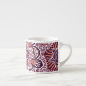Etnische stijl, decoratieve textuur. espresso kop (Rechts)