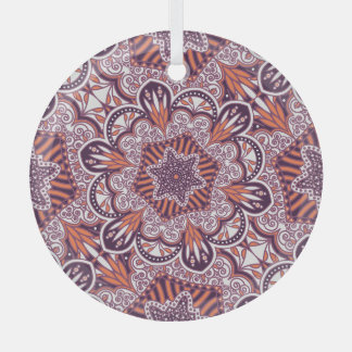 Etnische stijl, decoratieve textuur. glas ornament