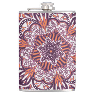 Etnische stijl,  decoratieve textuur. heupfles