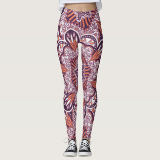 Etnische stijl, decoratieve textuur. leggings