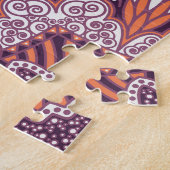 Etnische stijl, decoratieve textuur. legpuzzel (Zijkant)