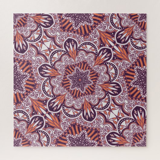Etnische stijl, decoratieve textuur. legpuzzel (Verticaal)