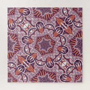 Etnische stijl, decoratieve textuur. legpuzzel