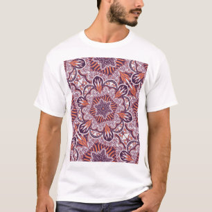 Etnische stijl, decoratieve textuur. t-shirt