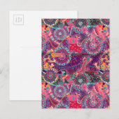 Etnische stijl Dierenpatroon 2 Briefkaart (Voorkant / Achterkant)