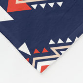 Etnische stijl, geometrisch naadloos patroon. fleece deken (Hoek)