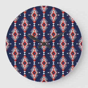 Etnische stijl, geometrisch naadloos patroon. grote klok
