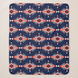 Etnische stijl, geometrisch naadloos patroon. sherpa deken