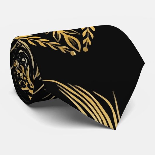 etnische stijl in peacock feather seamless pattern stropdas (Opgerold)