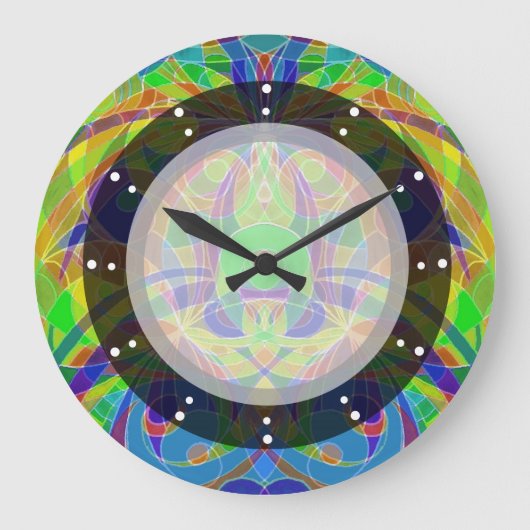 Etnische stijl wandklok (Voorkant)