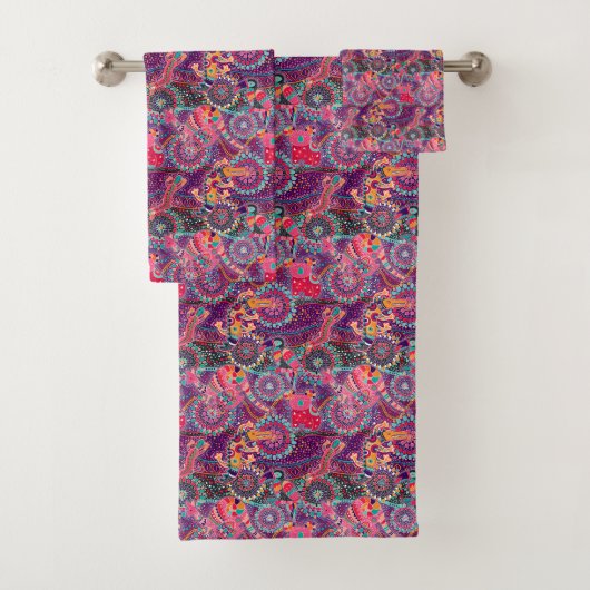 Etnische stijldieren bad handdoek (Insitu)