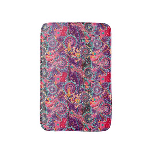 Etnische stijldieren badmat (Voorkant Verticaal)