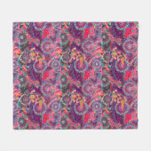 Etnische stijldieren fleece deken (Voorkant (Horizontaal))