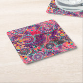 Etnische stijldieren kartonnen onderzetters (Schuin)