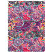 Etnische stijldieren | Monogram Klembord (Achterkant)