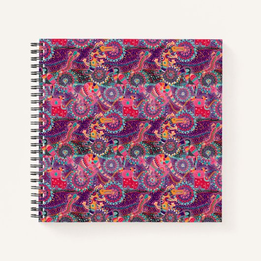 Etnische stijldieren notitieboek (Voorkant)