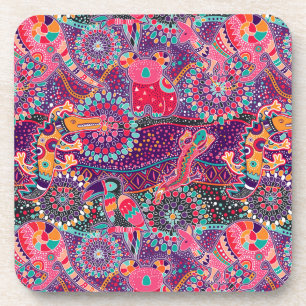 Etnische stijldieren onderzetter