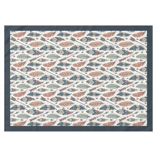 Etnische tafel Hoesje met pijlen en veren Tafelkleed (Voorkant (Horizontaal))