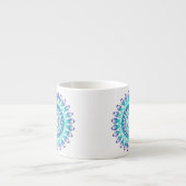 Etnische tel mandala. monogram. espresso kop (Voorkant)