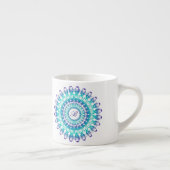 Etnische tel mandala. monogram. espresso kop (Rechts)