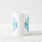 Etnische tel mandala. monogram. porselein kop (Voorkant)