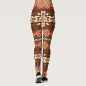 Etnische textielsterren: Abstract patroon. Leggings (Achterkant)