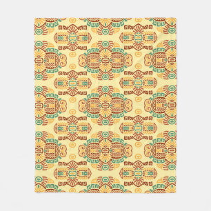 Etnische  trend: Boheemse naadloze Tegel Fleece Deken